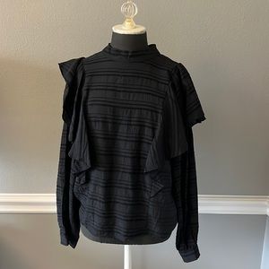 NWT!  Allison Joy for Evereve size medium - Bowie ruffle blouse